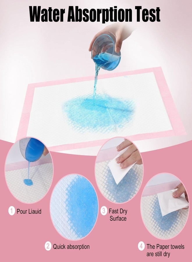 Cptoion 100 Pack Disposable Changing Pads,17 X 13 in Baby Disposable Underpads,Ultra Absorbent Disposable ,Waterproof Diaper Changing Pad,Leakproof Breathable Underpads Bed Table Protector Mat - Image 5